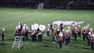 October 25 2013, Manchester Memorial performs their halftime show.