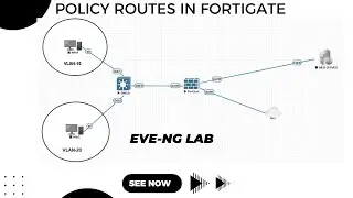 8. Configuring Policy Routes on FortiGate Firewalls: EVE-NG Lab Tutorial