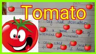 10 Lines on Tomato !! Tomato Facts for kids !! Tomato Essay !!  Speech !!  Paragraph !! For kids