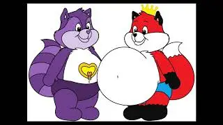 Fox Prince Belly Inflation ft Bright heart Raccoon @pjvera & @TheFoxPrince1 