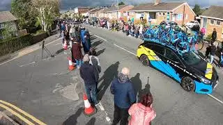 Le Tour de Yorkshire 2019 Cycle Race on Green Lane, Cookridge, Leeds, West Yorkshire, UK: 5 May 2019