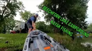 Kayak Fishing and camping BEECHFORK LAKE WV 
