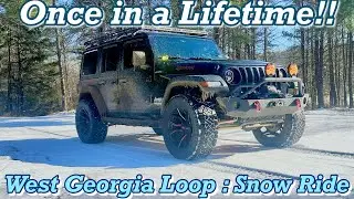 Snow ride: West Georgia Loop. Recorded breaking Deep South snow storm