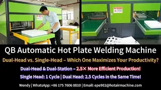 2.5X Faster Welding! Dual-Head Automatic Hot Plate Welding Machine in Action