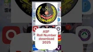 How to download your ASF roll number in 30 seconds #2025 #airport #security #pakistan