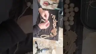 Easy wood bead charm decor