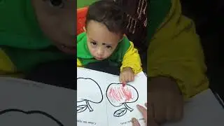 2 years old kid enjoying coloring activity 🎨🖍️Learning through fun at Little Star Play School