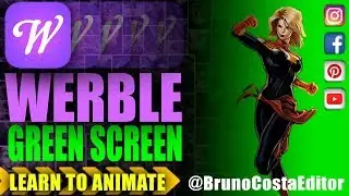 🎞 GREEN SCREEN IN LOOPING &bull; WERBLE APP - CAPTAIN MARVEL