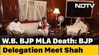 BJP Leaders Meet Amit Shah, Seek CBI Probe In Bengal MLA's Death