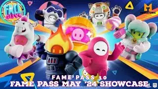 Fall Guys. &bull; Showcase the new May '24 Fame Pass. &bull; Fall Forever Update. &bull; 70 Tiers. &bull; Out now. &bull; 🆕️