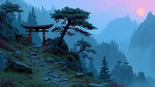 Zen Garden Sounds 🌿 Традиционная японская флейтовая музыка и дождь для глубокого сна и учебы