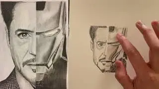 Easy drawing | how to draw ironman |tony stark | robert downey jr | #youtubevideo #marvel #avengers 