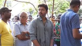 Thalapathy VIJAY Casted his vote! TNElection2019 | LokSabhaElections2019