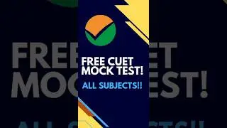 Free Mock Test For CUET 2026 All Subjects 😍 #cuet2026