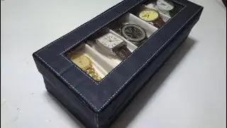 WATCH ORGANIZER with Old Cardboard Box|| Reuse Idea