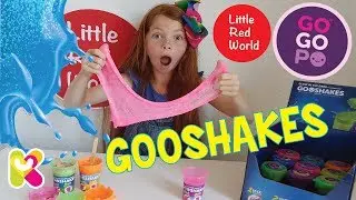 GOOSHAKES! SUPER AMAZING SATISFYING SLIME! LITTLE RED SLIME LAB! | Little Red World
