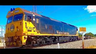G511 hauls 7WF7: Wa rail action