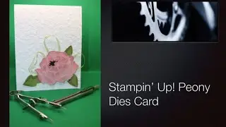 Make a beautiful card using Stampin' Up! Peony Die set