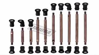 INJORA 10Pcs/Set Stainless Steel Unassembled Link Plastic Rod