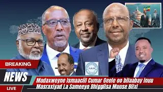 Madaxweyne Ismaaciil Cumar Geele oo bilaabay inuu Masraxiyad La Sameeyo Dhiggiisa Muuse Biixi