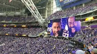 Vikings vs Detroit player introductions , September  25th, 2022