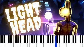 Light Head music  - midi keyboard cover piano (gameplay Beat Tiles)