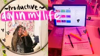 productive day in my life: studying vlog & finishing my online school homework