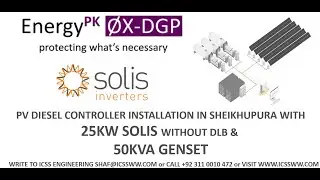 PV Genset Controller 25KW Solis and 50 KVA Genset in Sheikhupura