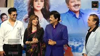 Udit Narayan, Reena Mehta,  Anup Jalota & Abbu Malik at song  launch &ldquo;Mehsoos Ho Rahe Ho&rdquo; Ft Aamir S