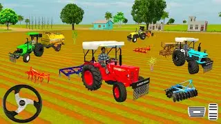 4 TRAKTOR🚜 FROM FARMING 🌾 MASSEY , JOHN DEERE ,, FARMER ,, MAHINDRA DI ,, FARM HOUSE 🏡 #viralvideo 