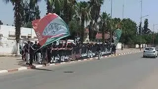 مقطع لجمهور اتحاد الزموري الخميسات أمام عمالة إقليم الخميسات