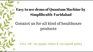 How to use Quantum Therapy Analyzer Machine