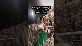 POV freshman boys asking girls out to homecoming: