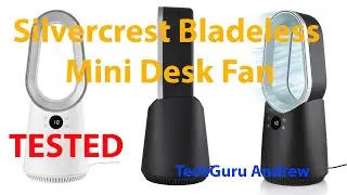 Silvercrest Bladeless Mini Desk Fan