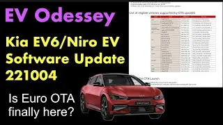 Kia EV6/Niro EV November 2022 Software Update version 221004 Euro Zone (including UK)
