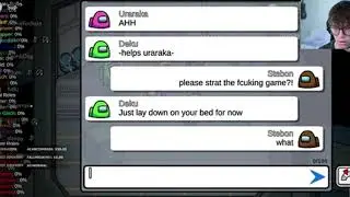 Stebon joins an among us public lobby and roleplays... |