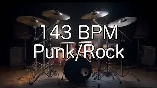 Punk/Rock Groove: 143 BPM Drum Beat for Musicians