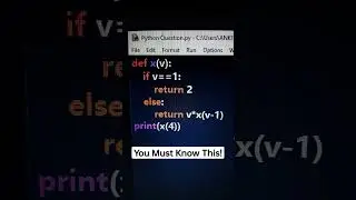You must know this! 