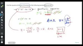 AFDA 3-5 - Graphing Quadratics/Parabola