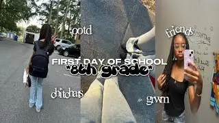 FIRST DAY OF SCHOOL GRWM + VLOG: 8th grade ٠ ࣪⭑ chitchats, ootd, friends, etc