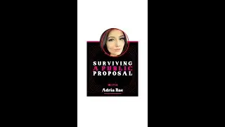 Surviving a Public Proposal with Adria Rae #shorts