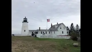 Pemaquid Point Lighthouse Bristol, Maine Drone