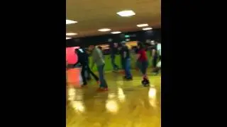 On the floor during Southgate Roller Rink's opening night