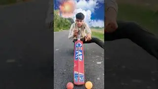 Cricket big size CEAT bat ￼🏏￼ and ball unboxing & testing