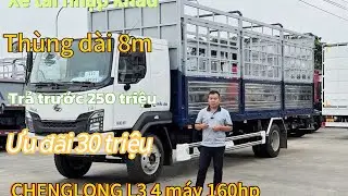 Chenglong L3 Phiên Bản Thùng 8m. Xe Tải Nhập Khẩu Giá Tốt. Xe giao sớm!