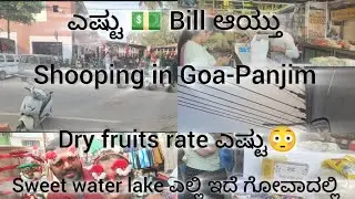 Panjim Market-Goa- shopping expenses 💸💴- secret sweet water lake in Goa 😘❤️😳