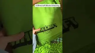 A Minecraft movie unboxing! #MinecraftMovie #Minecraft