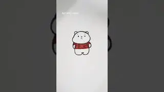 इस तरह से पांडा का चित्र बनाना सीखें||how to draw cute panda 🐼🥰#cute#panda#red#art#drawing#sketch