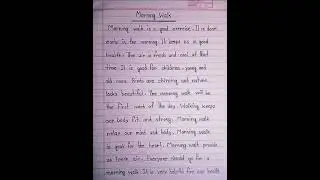 Paragraph on Morning Walk in english ।। #english #shorts