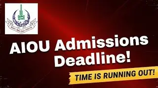 AIOU Spring 2026 Admissions | Last Date Alert | Apply Online Now